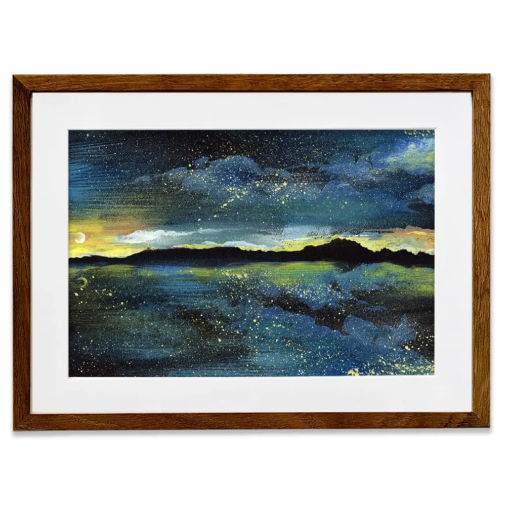 Landscape Sea At Night Framed Art Print Landscape Sea At Night Framed Art Print wall art product Kretsu Nataliya / Shutterstock