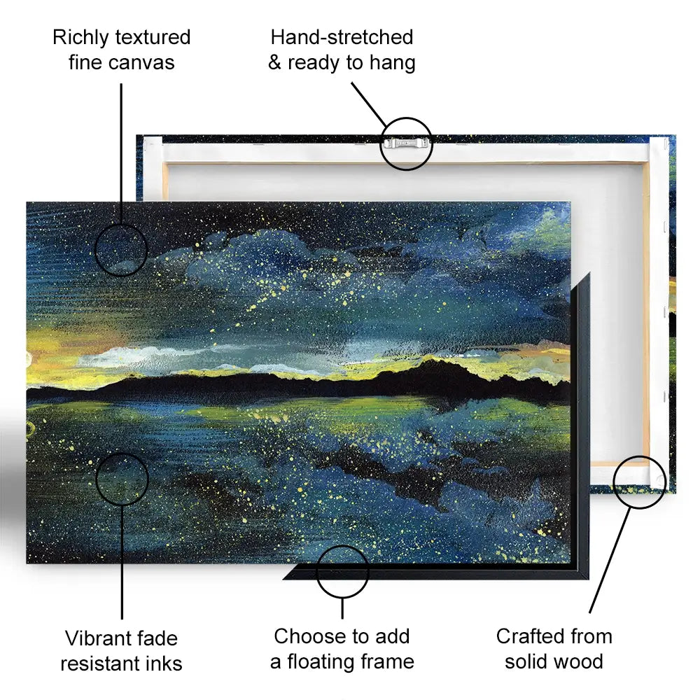 Landscape Sea At Night Oversized Canvas Print Landscape Sea At Night Oversized Canvas Print wall art product Kretsu Nataliya / Shutterstock