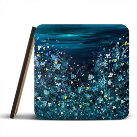 Late December Coaster Set Rainbow Soul Tree Coaster Set | Rainbow Soul Tree Art Coasters wall art product Charlotte Anna Reed