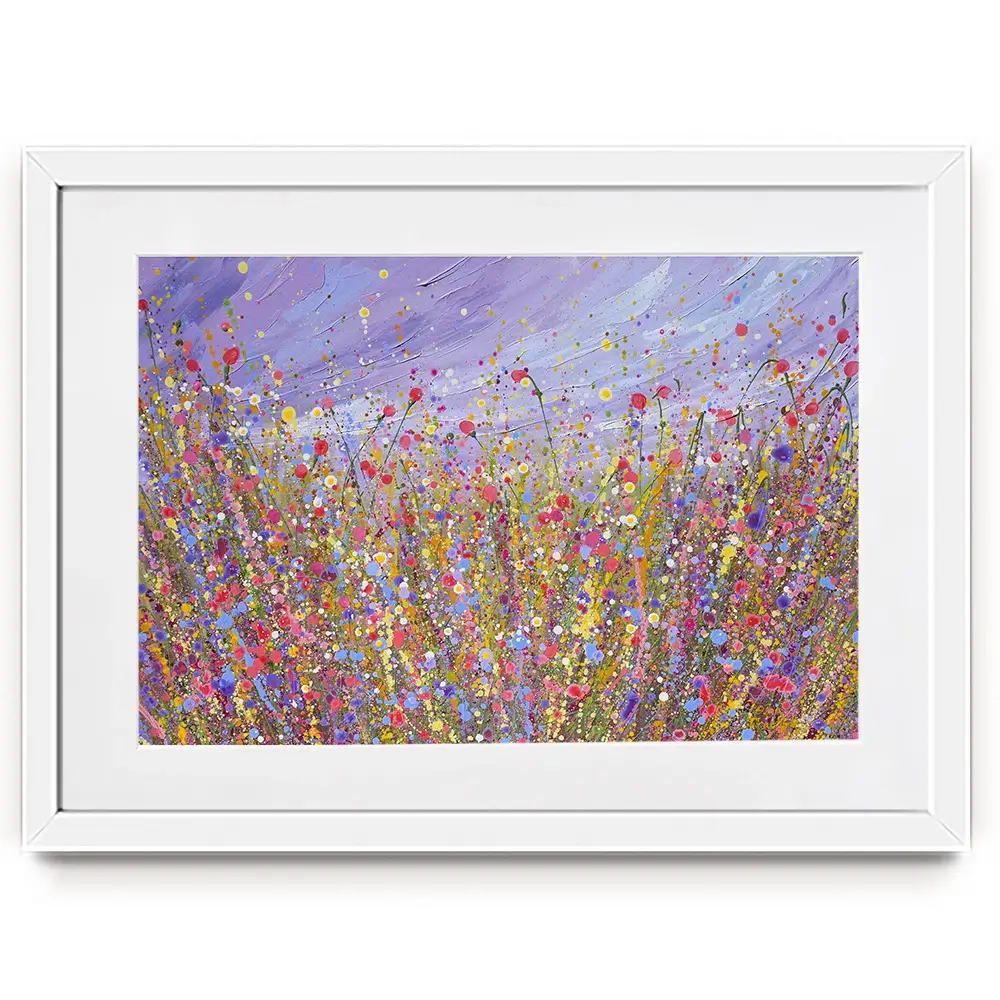 Lavender Haze Garden Framed Art Print Lavender Haze Garden Framed Art Print wall art product Olga Tkachyk