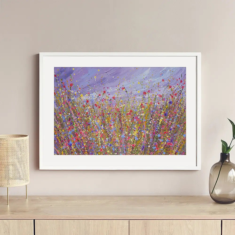 Lavender Haze Garden Framed Art Print Lavender Haze Garden Framed Art Print wall art product Olga Tkachyk