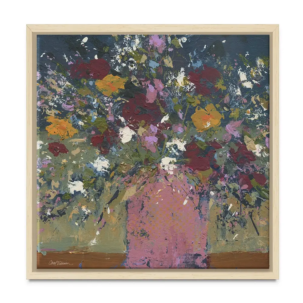 Lavish Bouquet Square Canvas Print Lavish Bouquet Square Canvas Print wall art product Carol Robinson