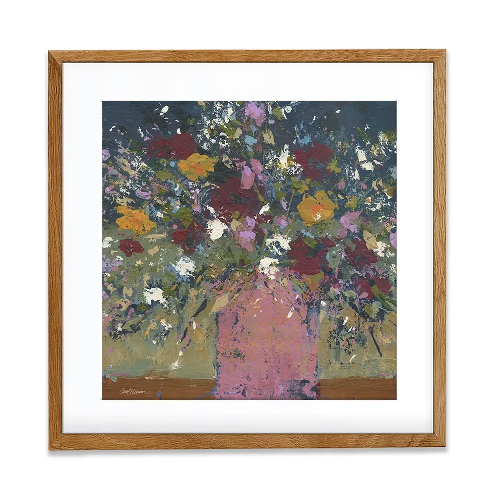Lavish Bouquet Square Framed Art Print Lavish Bouquet Square Framed Art Print wall art product Carol Robinson