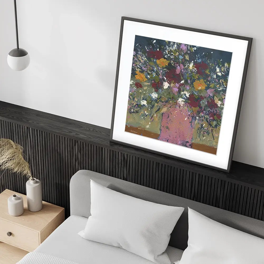 Lavish Bouquet Square Framed Art Print Lavish Bouquet Square Framed Art Print wall art product Carol Robinson