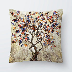 Leafy Adventure Cushion Leafy Adventure Cushion wall art product Art Print Shop