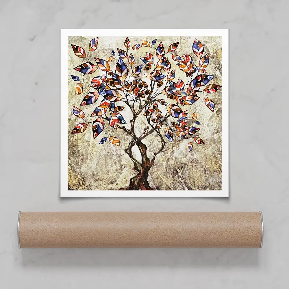 Leafy Adventure Square Art Print Leafy Adventure Square Art Print wall art product Art Print Shop