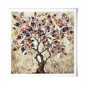 Leafy Adventure Square Art Print Leafy Adventure Square Art Print wall art product Art Print Shop