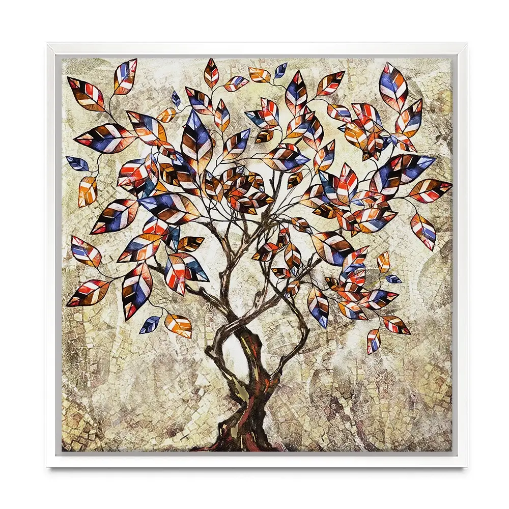 Leafy Adventure Square Canvas Print Leafy Adventure Square Canvas Print wall art product Art Print Shop