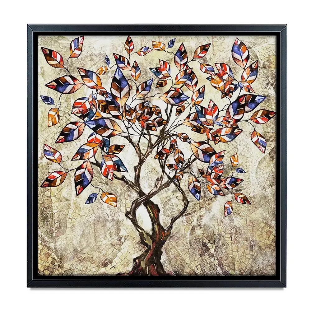 Leafy Adventure Square Canvas Print Leafy Adventure Square Canvas Print wall art product Art Print Shop