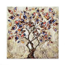 Leafy Adventure Square Canvas Print Leafy Adventure Square Canvas Print wall art product Art Print Shop