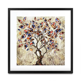 Leafy Adventure Square Framed Art Print Leafy Adventure Square Framed Art Print wall art product Art Print Shop