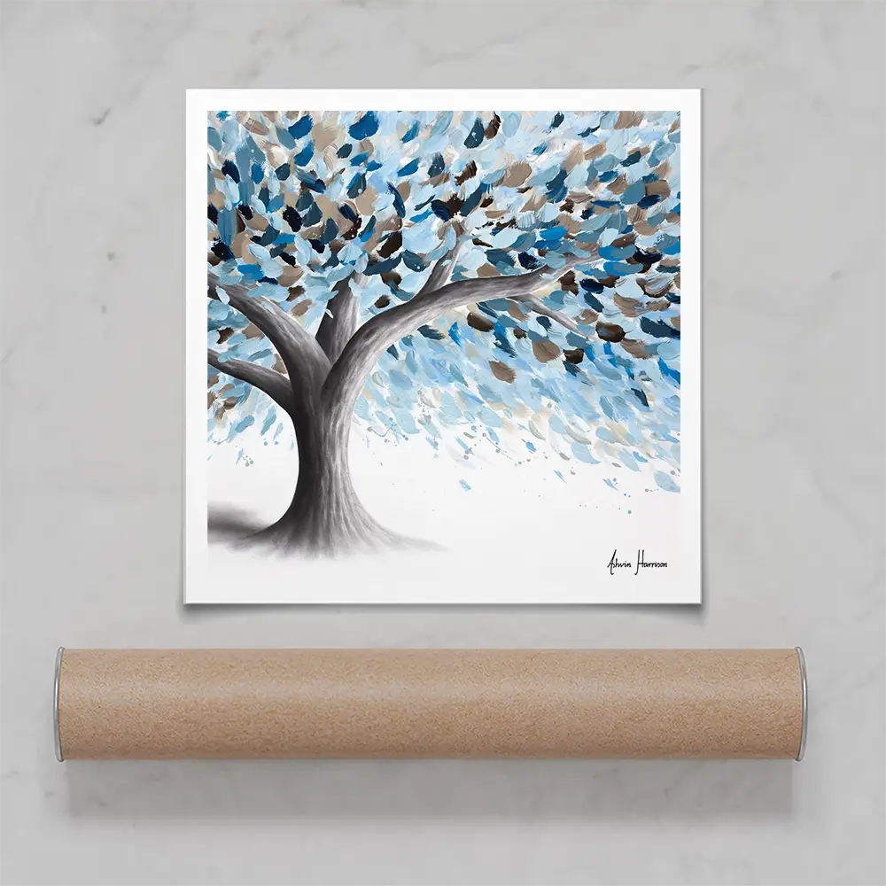 Leafy Lake Tree Square Art Print Leafy Lake Tree Square Art Print wall art product Ashvin Harrison
