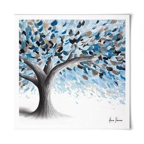 Leafy Lake Tree Square Art Print Leafy Lake Tree Square Art Print wall art product Ashvin Harrison