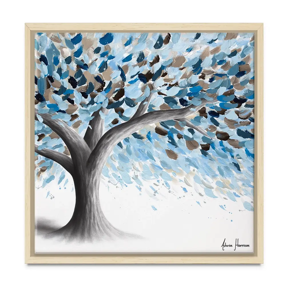 Leafy Lake Tree Square Canvas Print Leafy Lake Tree Square Canvas Print wall art product Ashvin Harrison