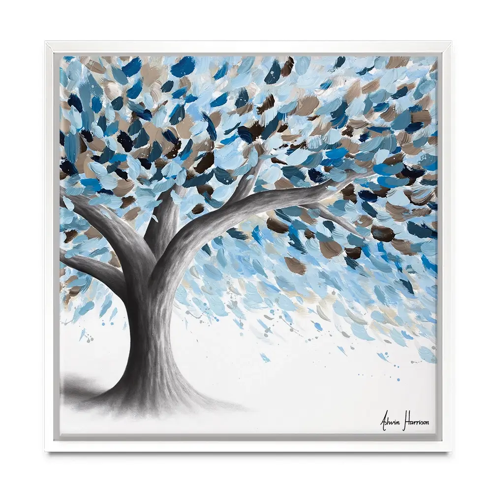 Leafy Lake Tree Square Canvas Print Leafy Lake Tree Square Canvas Print wall art product Ashvin Harrison