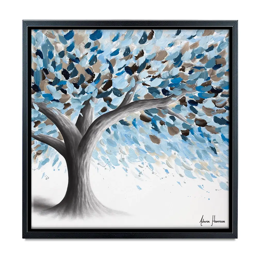 Leafy Lake Tree Square Canvas Print Leafy Lake Tree Square Canvas Print wall art product Ashvin Harrison