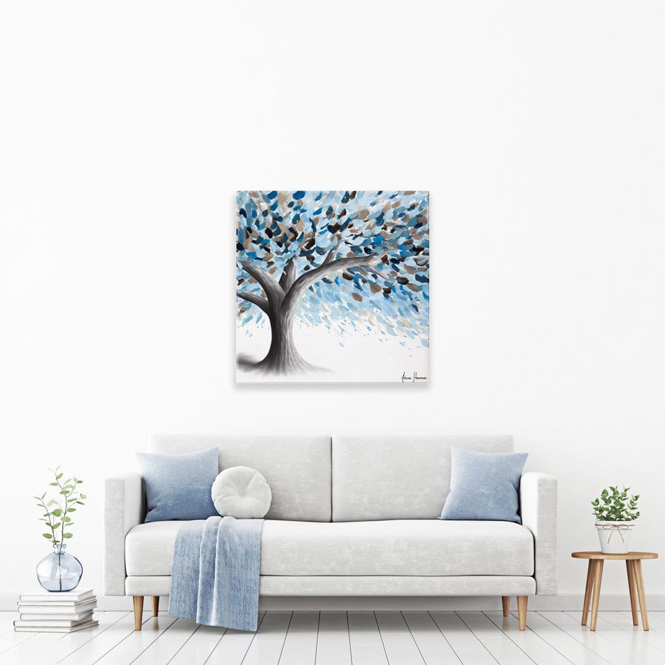 Leafy Lake Tree Square Canvas Print wall art product Ashvin Harrison
