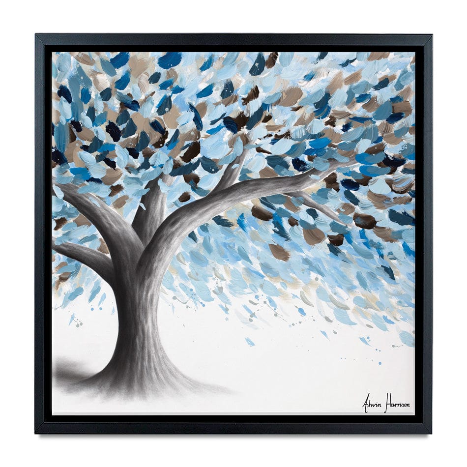 Leafy Lake Tree Square Canvas Print wall art product Ashvin Harrison