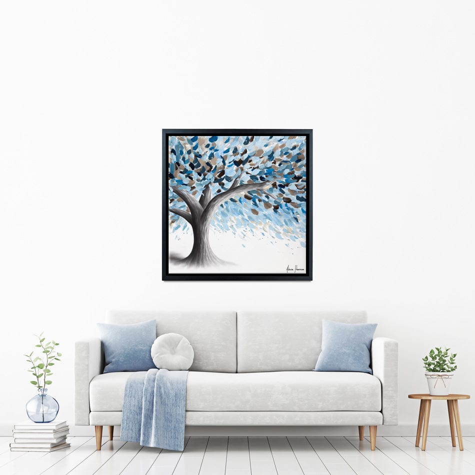 Leafy Lake Tree Square Canvas Print wall art product Ashvin Harrison