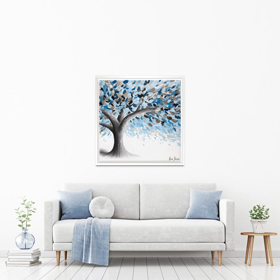 Leafy Lake Tree Square Canvas Print wall art product Ashvin Harrison