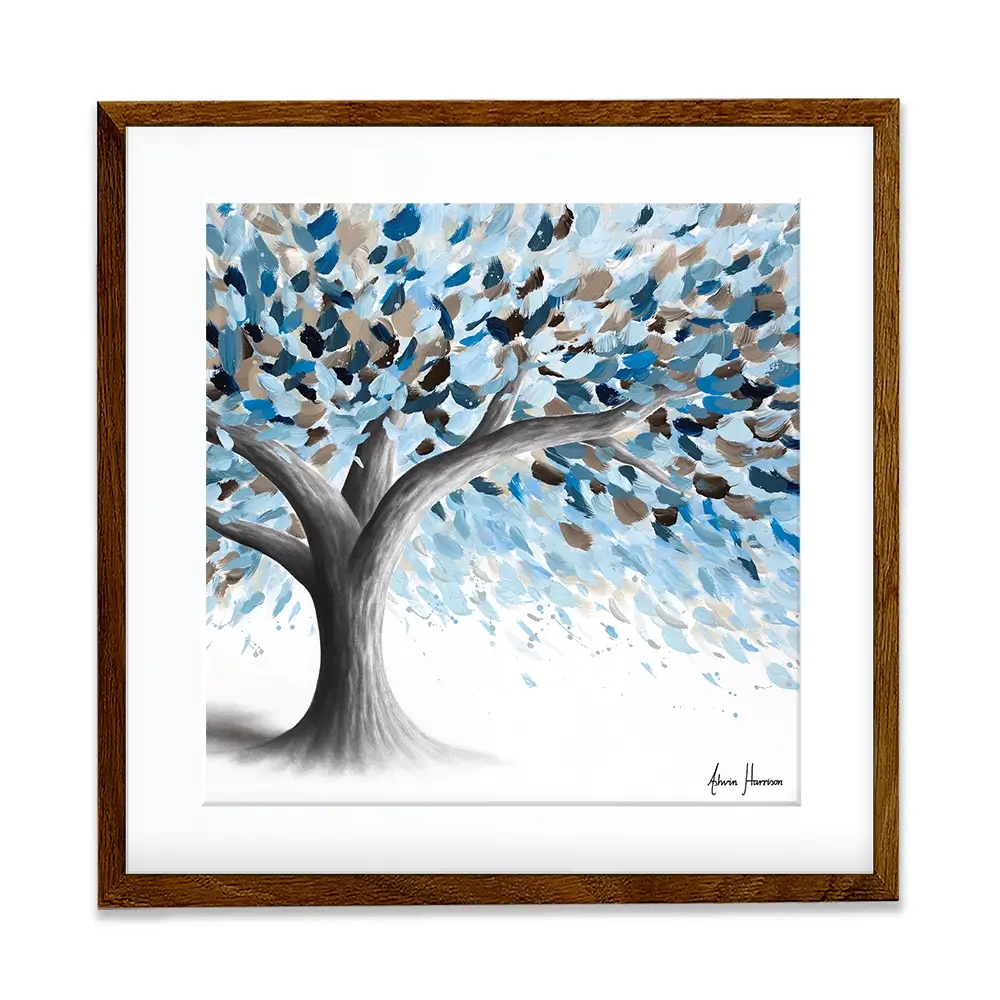 Leafy Lake Tree Square Framed Art Print Leafy Lake Tree Square Framed Art Print wall art product Ashvin Harrison