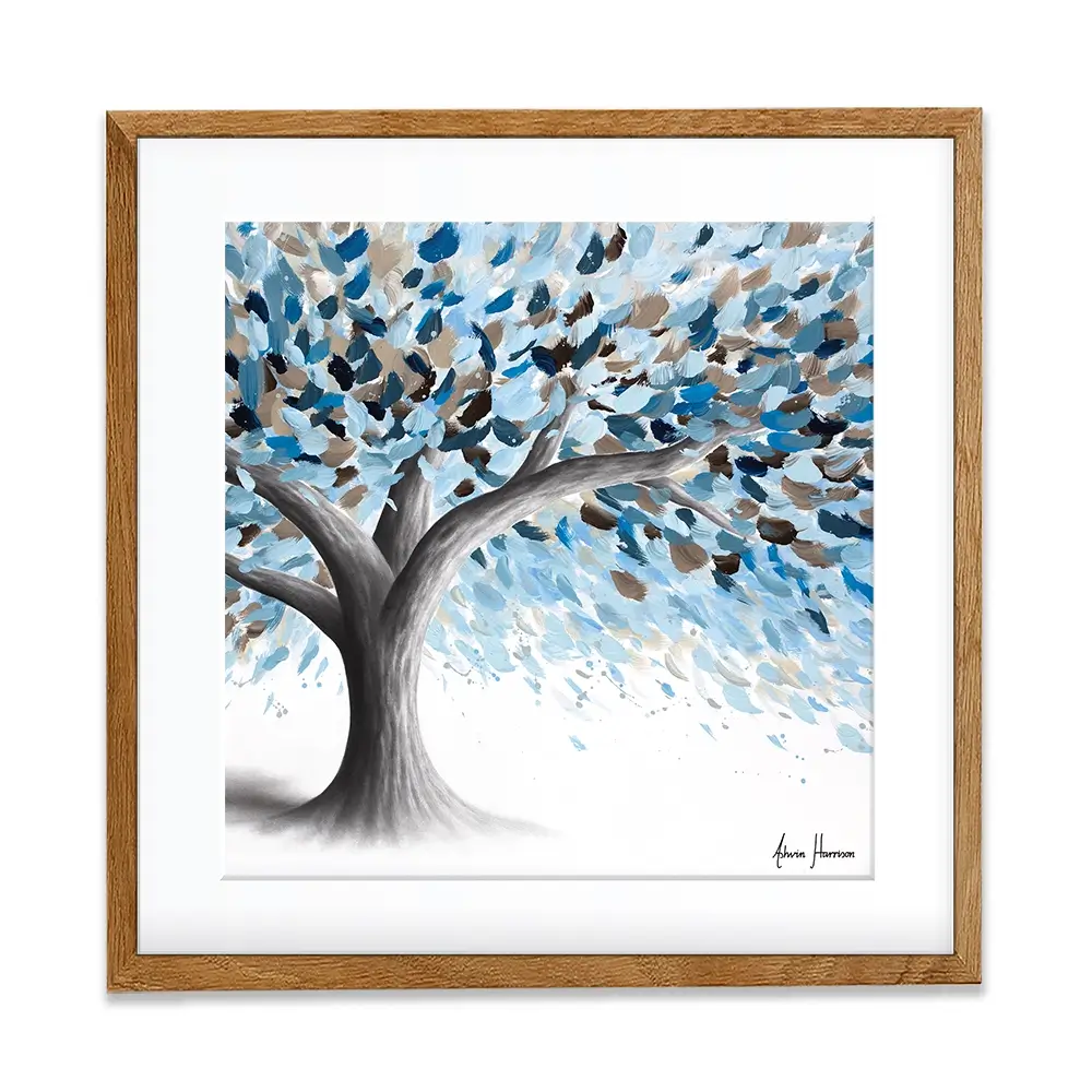 Leafy Lake Tree Square Framed Art Print Leafy Lake Tree Square Framed Art Print wall art product Ashvin Harrison