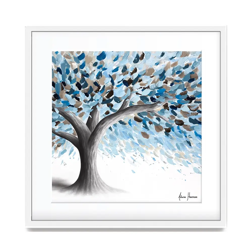 Leafy Lake Tree Square Framed Art Print Leafy Lake Tree Square Framed Art Print wall art product Ashvin Harrison