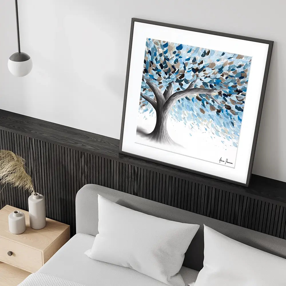 Leafy Lake Tree Square Framed Art Print Leafy Lake Tree Square Framed Art Print wall art product Ashvin Harrison