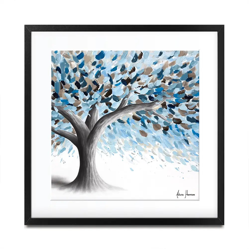 Leafy Lake Tree Square Framed Art Print Leafy Lake Tree Square Framed Art Print wall art product Ashvin Harrison