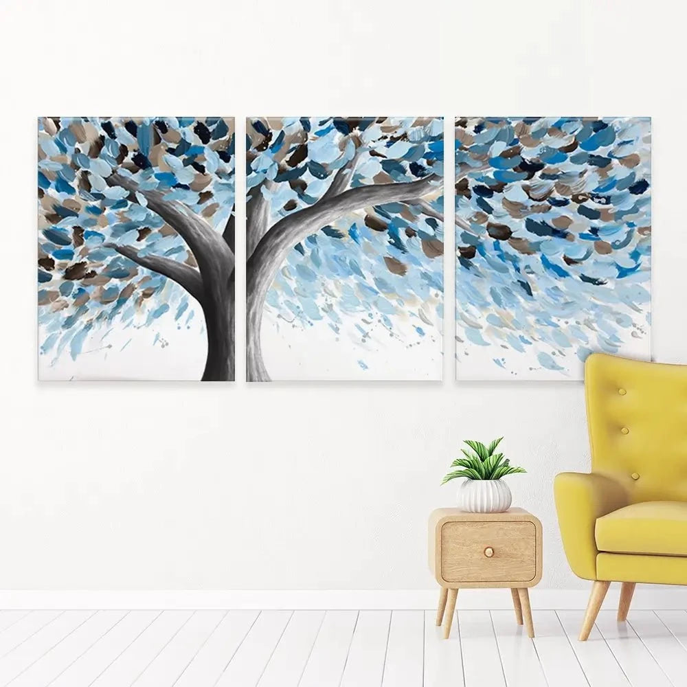 Leafy Lake Tree Trio Canvas Print Leafy Lake Tree Trio Canvas Print wall art product Ashvin Harrison