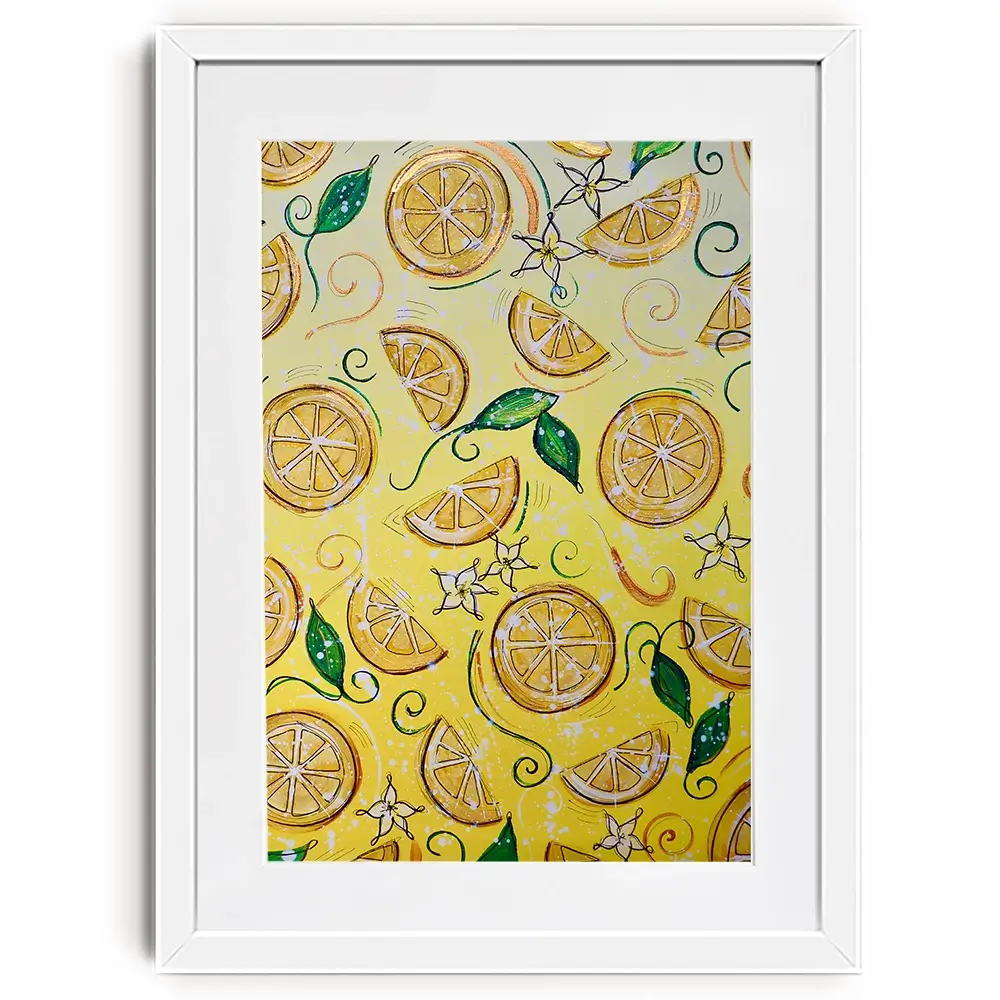 Lemons Framed Art Print Lemons Framed Art Print wall art product Elizabeth White