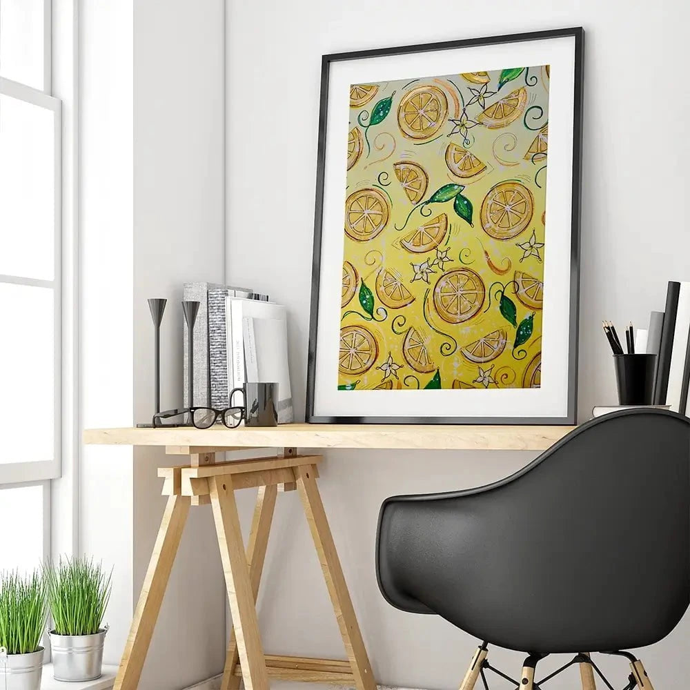 Lemons Framed Art Print Lemons Framed Art Print wall art product Elizabeth White