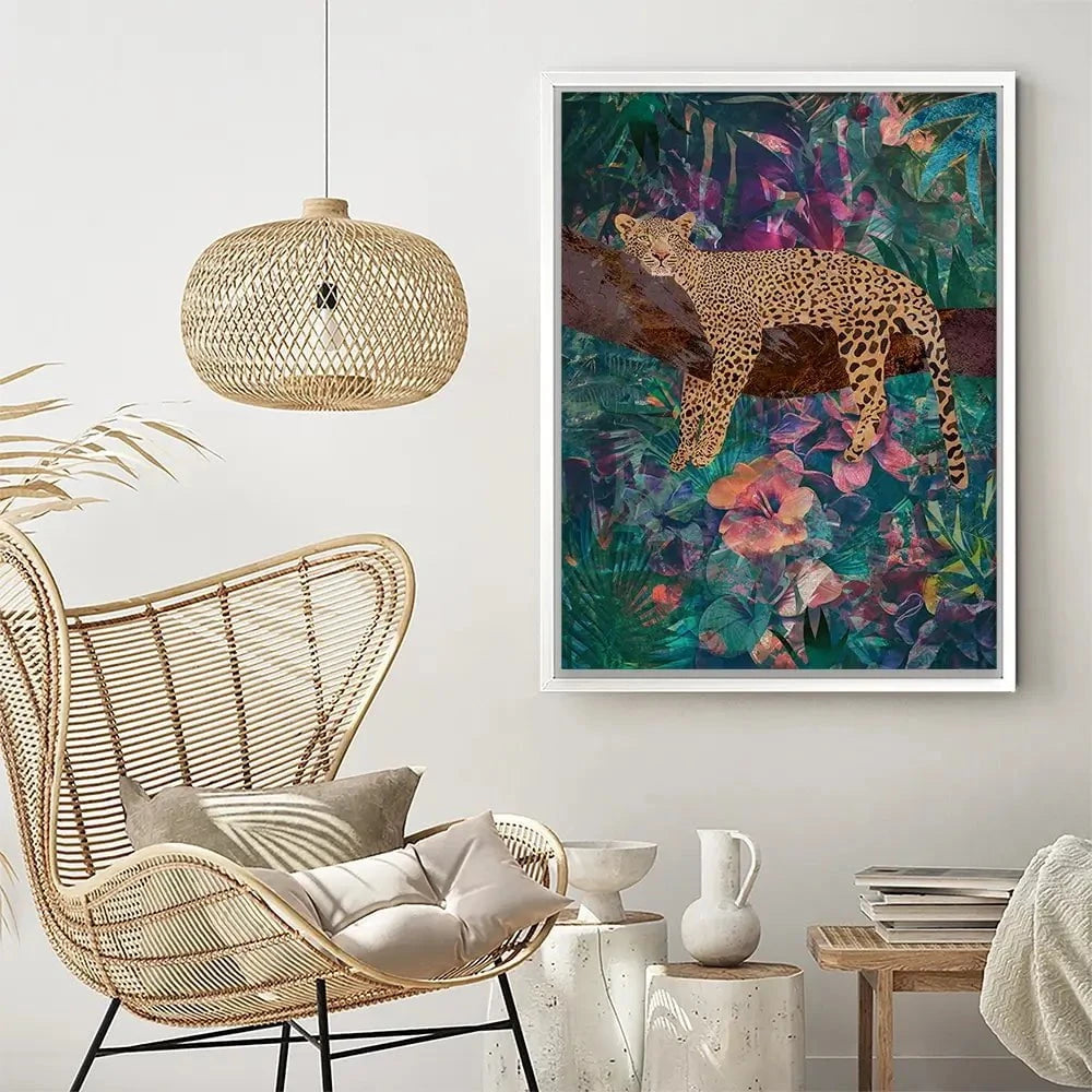 Leopard In The Jungle Canvas Print Leopard In The Jungle Canvas Print wall art product Sarah Manovski