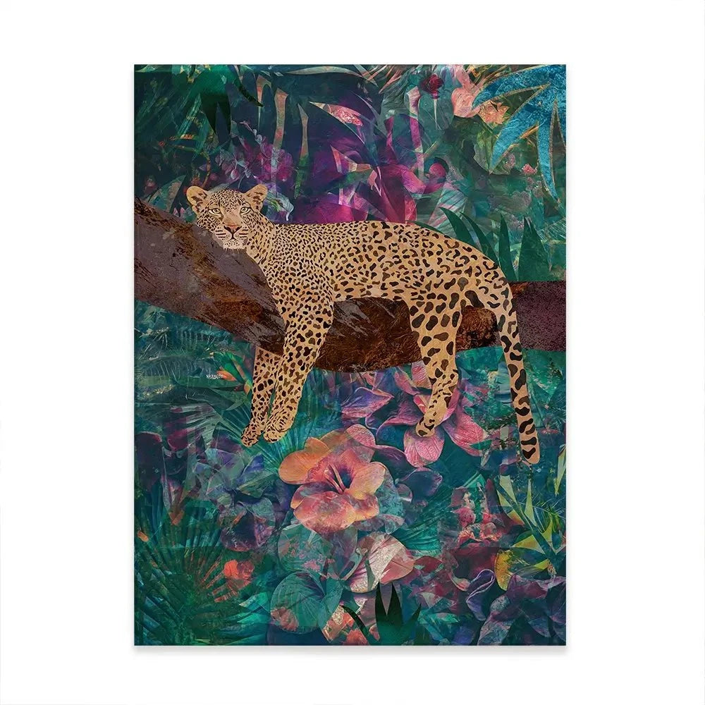 Leopard In The Jungle Canvas Print Leopard In The Jungle Canvas Print wall art product Sarah Manovski