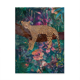 Leopard In The Jungle Canvas Print Leopard In The Jungle Canvas Print wall art product Sarah Manovski