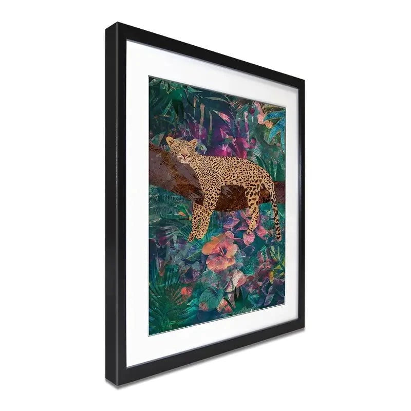 Leopard In The Jungle Framed Art Print Leopard In The Jungle Framed Art Print wall art product Sarah Manovski