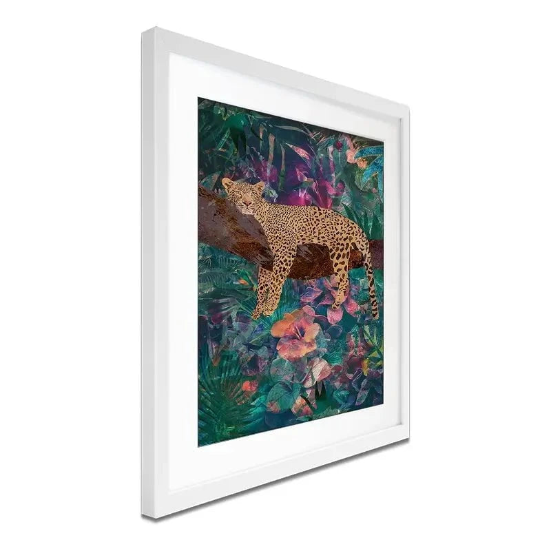 Leopard In The Jungle Framed Art Print Leopard In The Jungle Framed Art Print wall art product Sarah Manovski