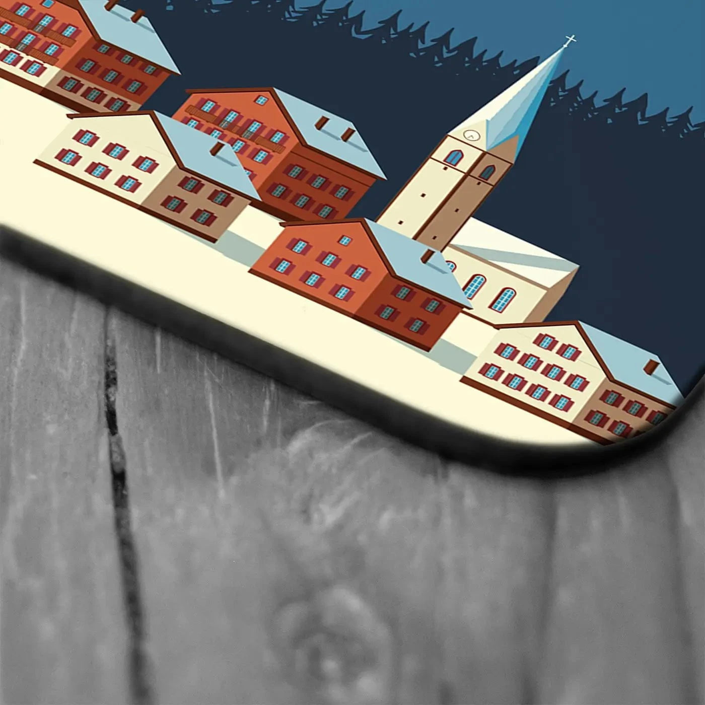 Les Alpes Coaster Set Rainbow Soul Tree Coaster Set | Rainbow Soul Tree Art Coasters wall art product Rinat Khairitdinov / Shutterstock