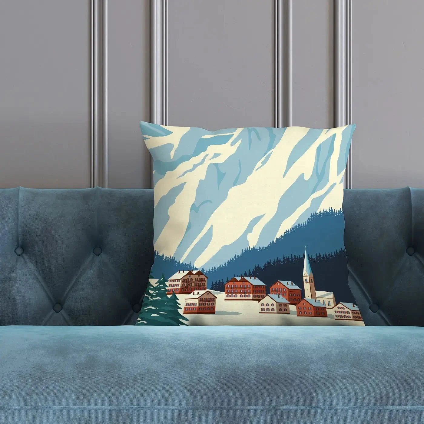 Les Alpes Cushion Les Alpes Cushion wall art product Rinat Khairitdinov / Shutterstock