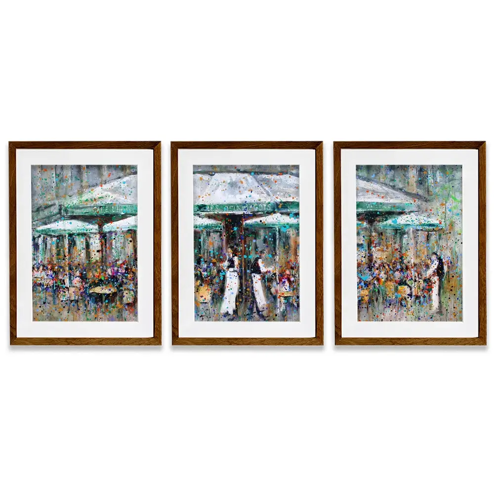 Les Deux Magots Framed Art Print Trio Les Deux Magots Framed Art Print Trio wall art product Studio Paint-Ing