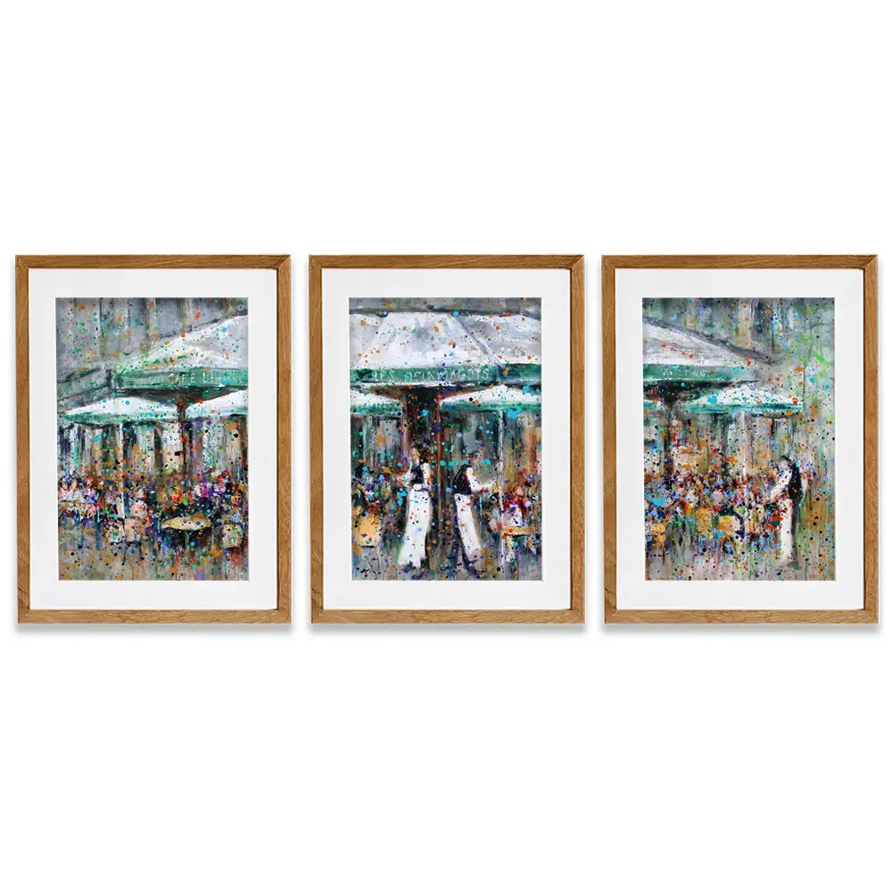Les Deux Magots Framed Art Print Trio Les Deux Magots Framed Art Print Trio wall art product Studio Paint-Ing