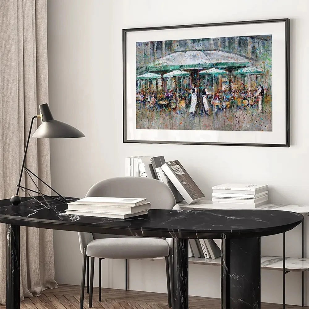 Les Deux Margots Framed Art Print Les Deux Margots Framed Art Print wall art product Studio Paint-Ing