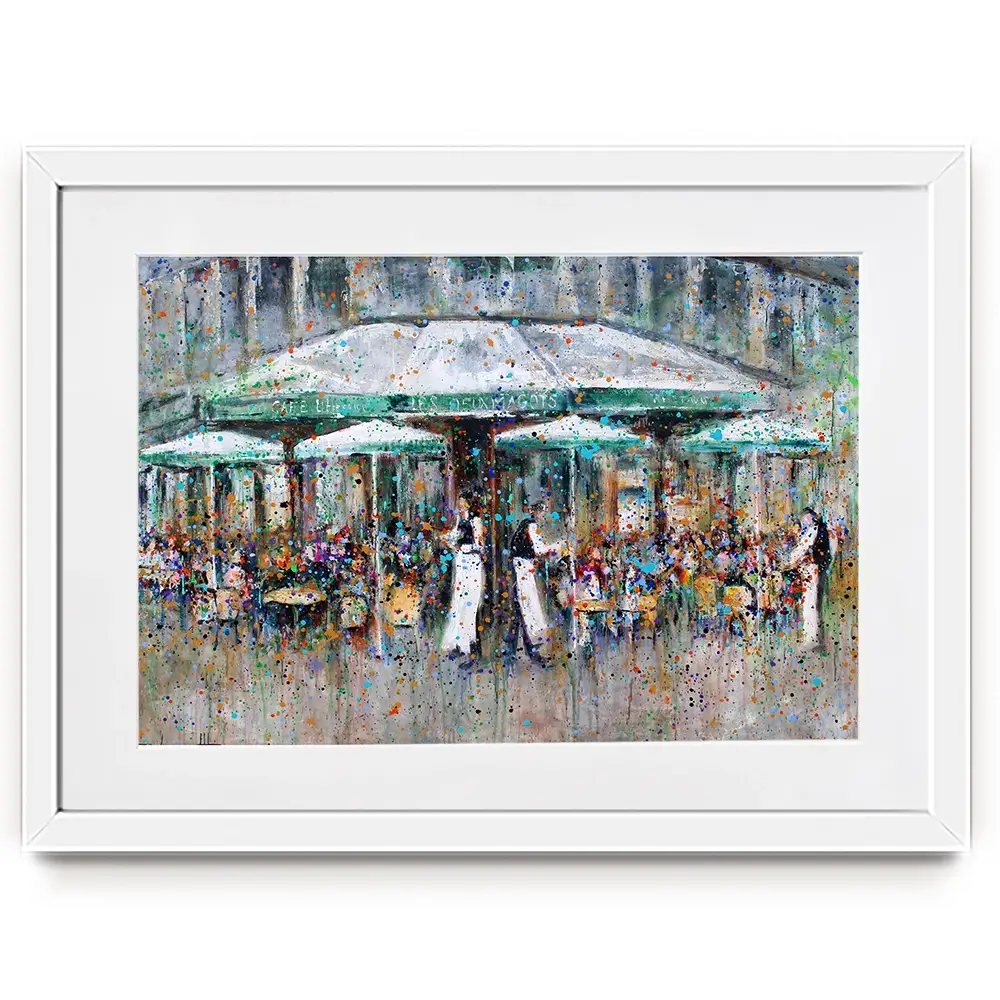 Les Deux Margots Framed Art Print Les Deux Margots Framed Art Print wall art product Studio Paint-Ing