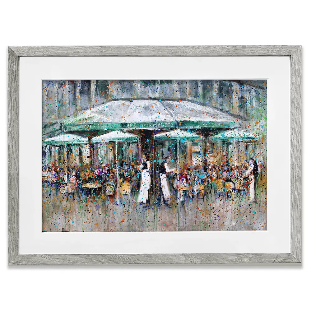 Les Deux Margots Framed Art Print Les Deux Margots Framed Art Print wall art product Studio Paint-Ing