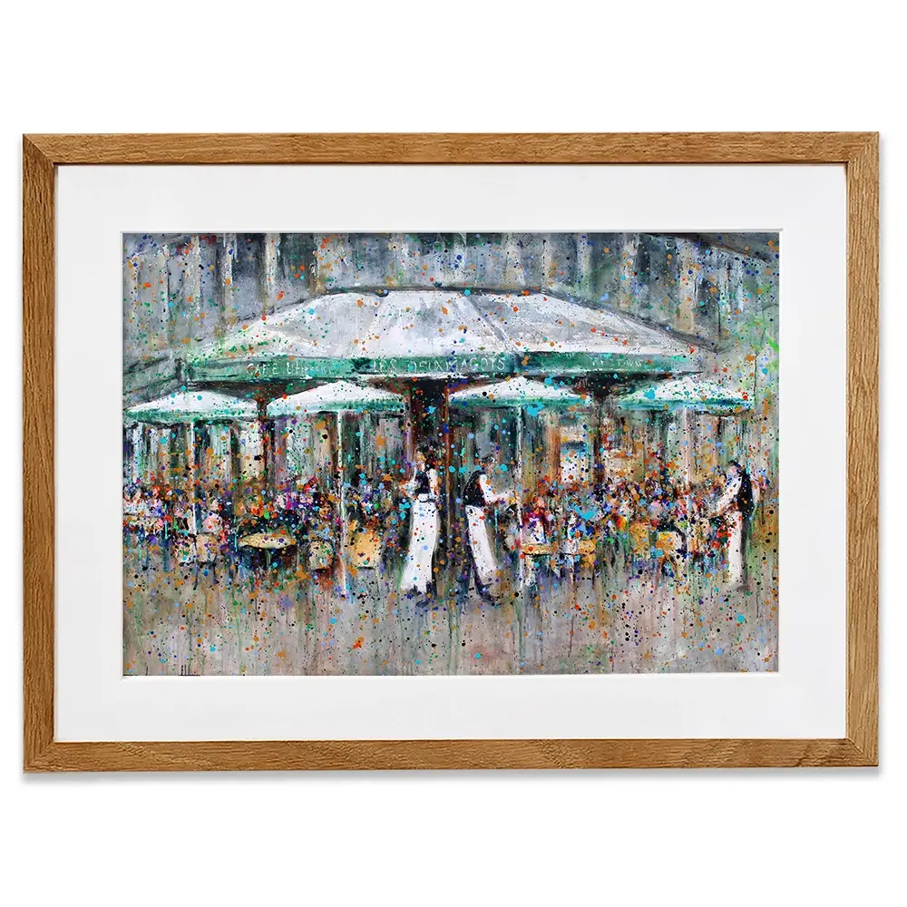 Les Deux Margots Framed Art Print Les Deux Margots Framed Art Print wall art product Studio Paint-Ing