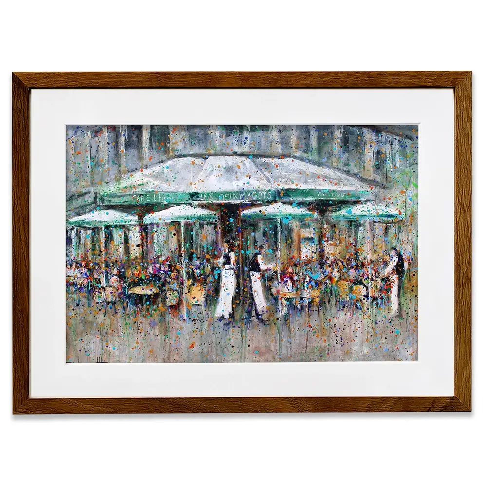 Les Deux Margots Framed Art Print Les Deux Margots Framed Art Print wall art product Studio Paint-Ing