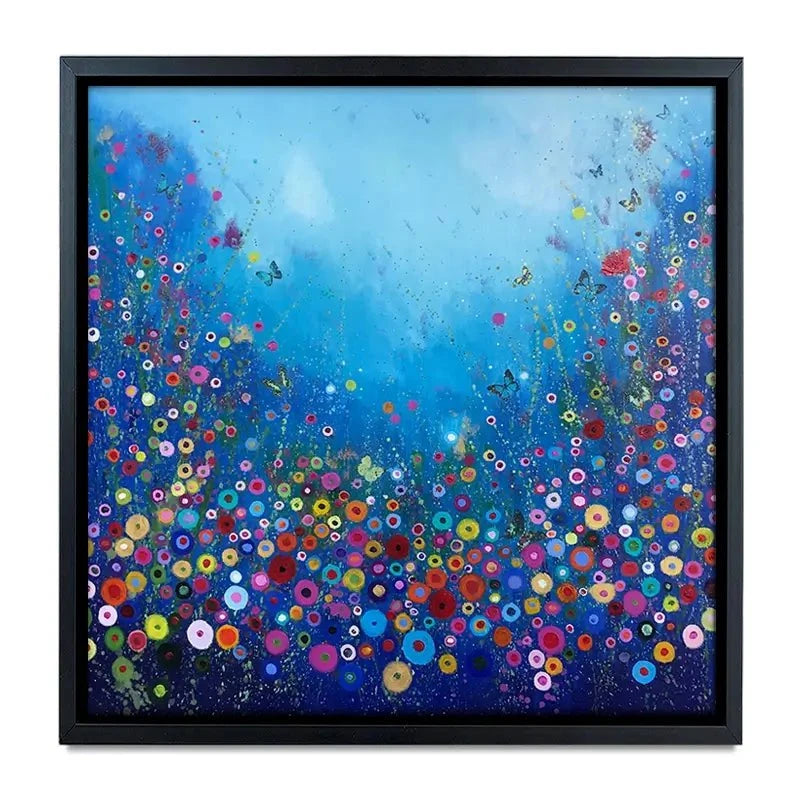 Let Me Love You Blue Canvas Print Let Me Love You Blue Canvas Print wall art product Laure Bury