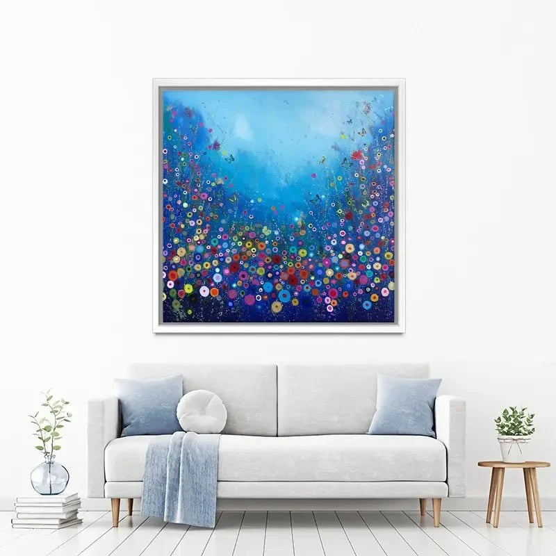 Let Me Love You Blue Canvas Print Let Me Love You Blue Canvas Print wall art product Laure Bury