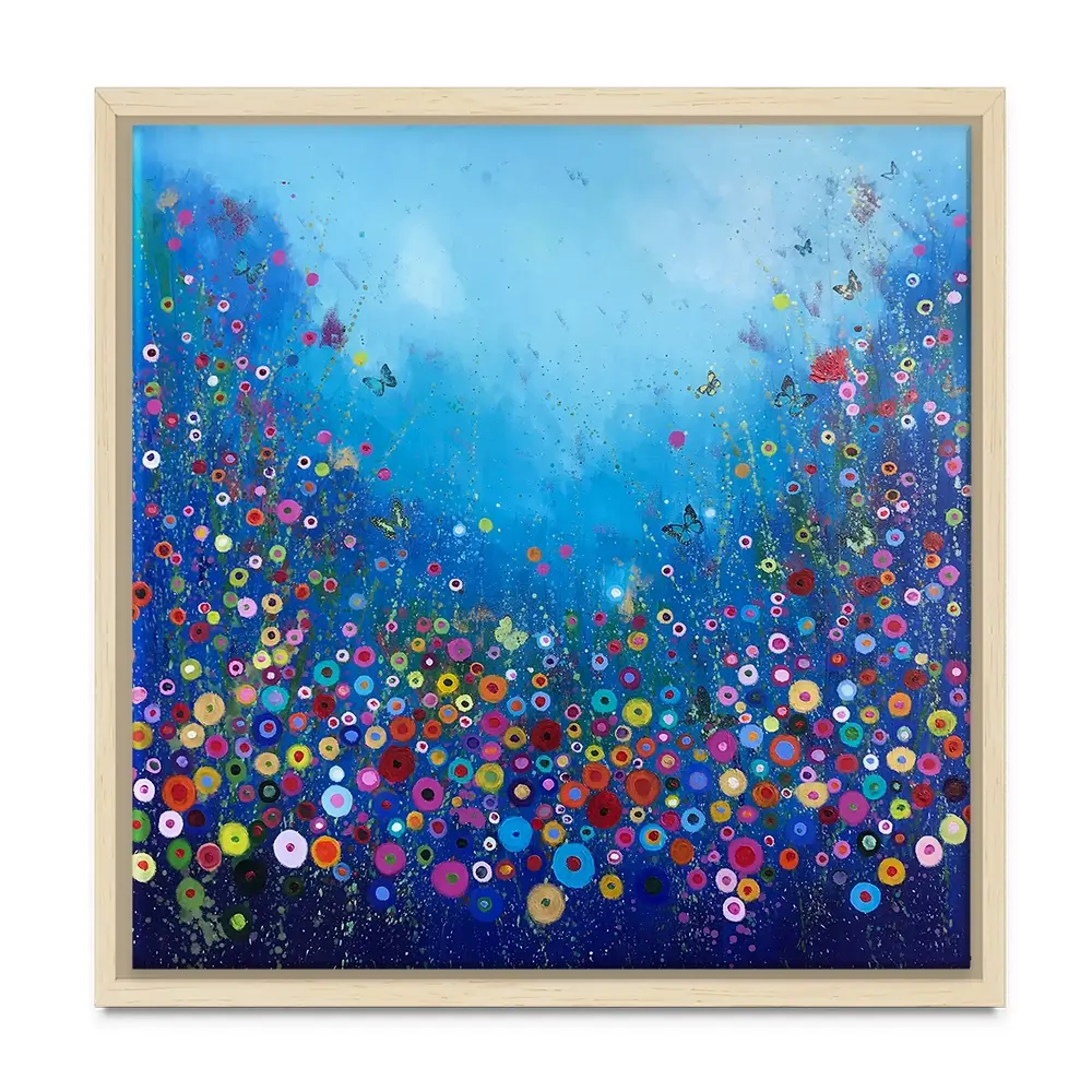 Let Me Love You Blue Canvas Print Let Me Love You Blue Canvas Print wall art product Laure Bury