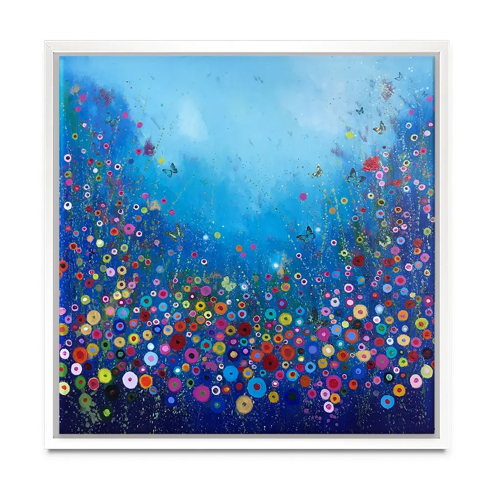 Let Me Love You Blue Canvas Print Let Me Love You Blue Canvas Print wall art product Laure Bury